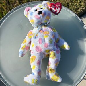 Ty Beanie Babies Pastel Patterned Bear